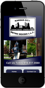 Moving Company Mobile Web Design