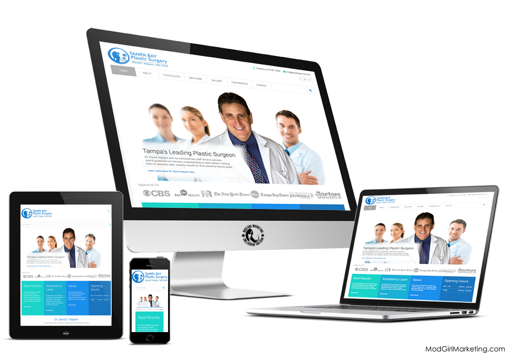 Plastic Surgery Website Design Dr. David Halpern