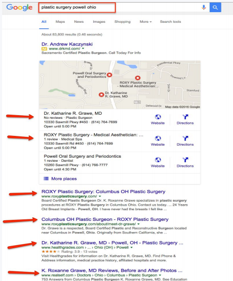 plastic surgery seo results plastic surgery seo results