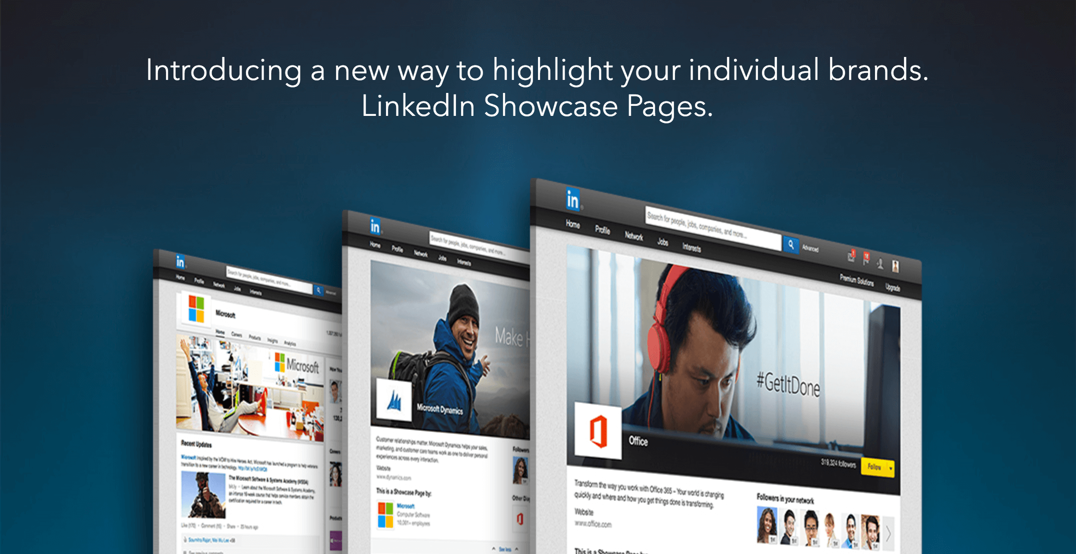 linkedin showcase pages