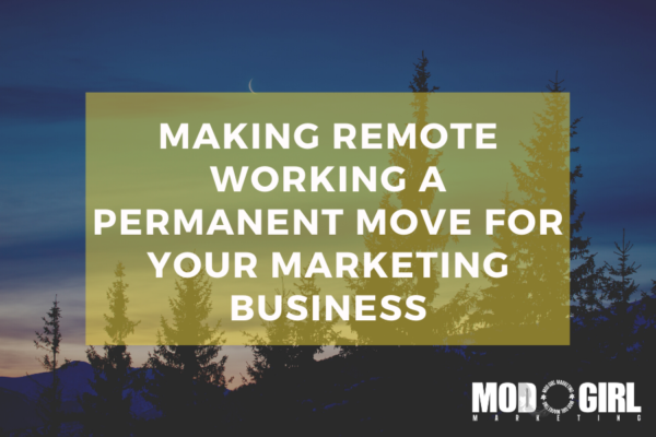 Remote Working Mod Girl Marketing